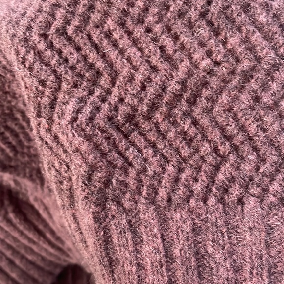 Angora/wool puff sleeve sweater - Picture 4 of 5